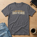 Don't Make Me Check the Greek Christian Bible study t-shirt in Charcoal