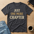 Just One More Chapter Christian Bible study t-shirt in Charcoal