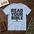 Read Your Bible tee in Light Blue