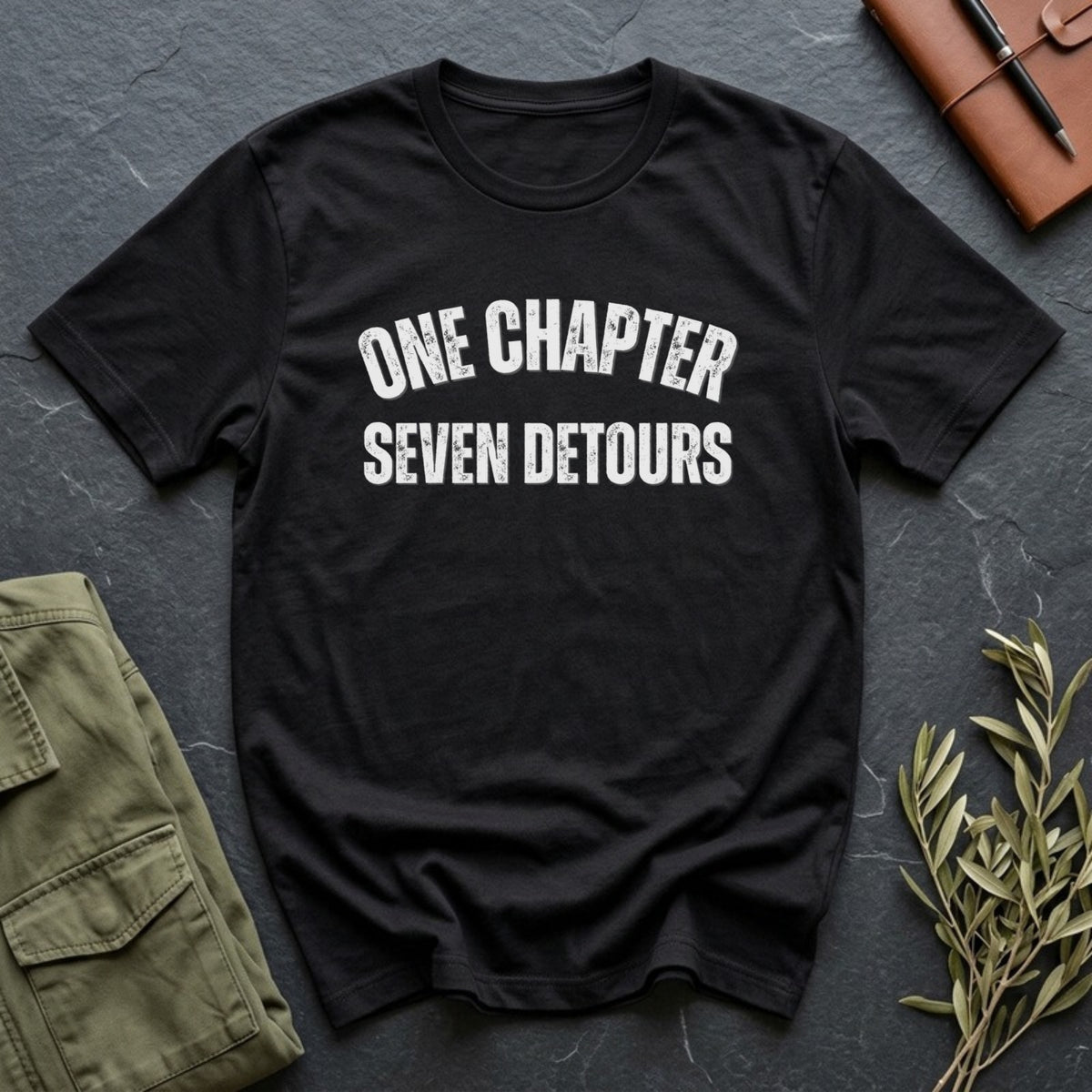 One Chapter, Seven Detours tee in Black