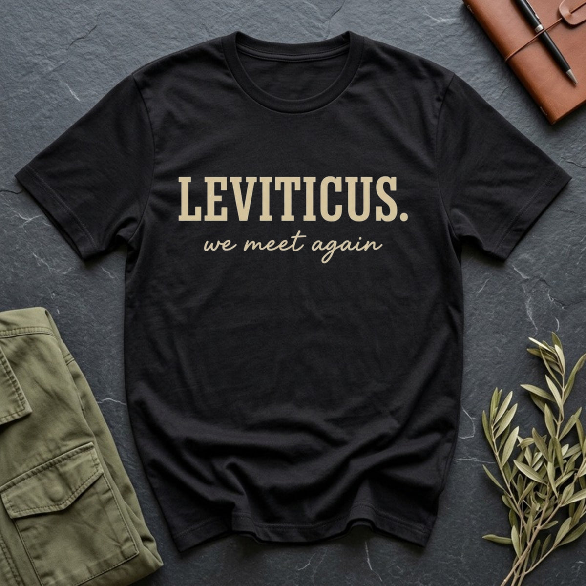 Leviticus, We Meet Again tee in Black