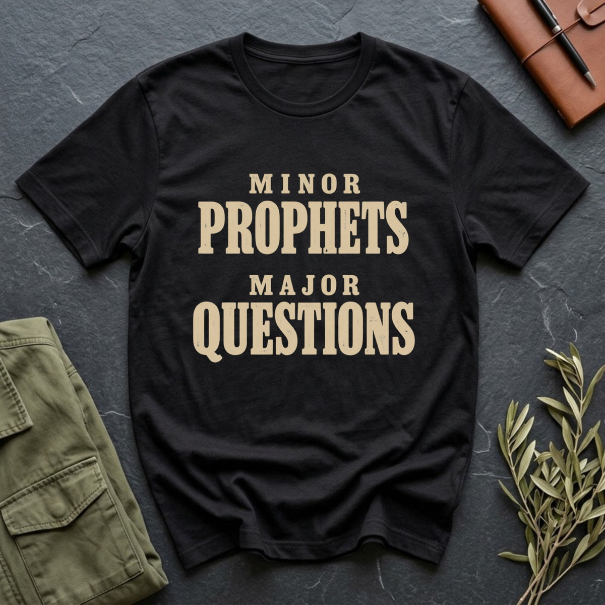Minor Prophets, Major Questions tee in Black