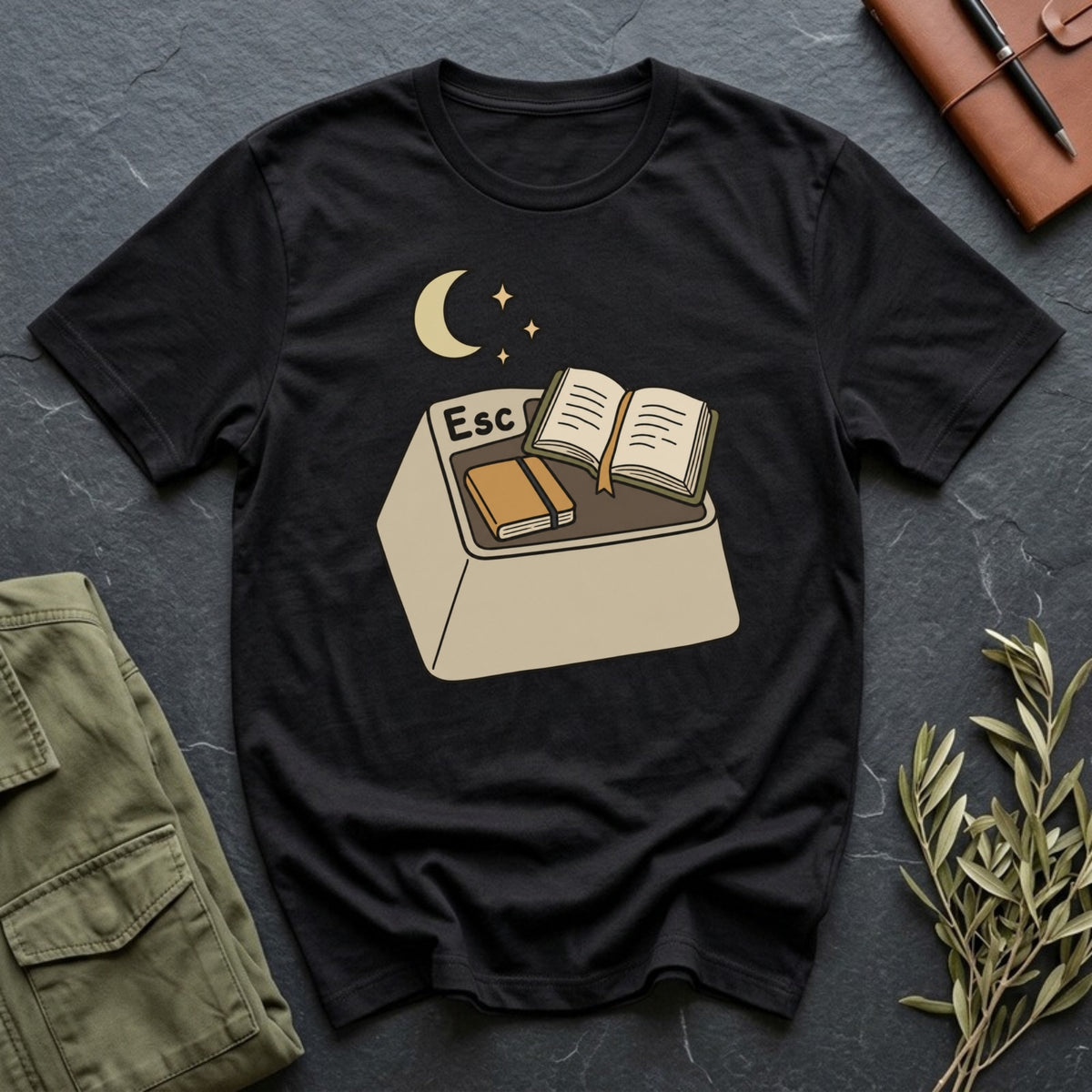 ESC to Scripture tee in Black