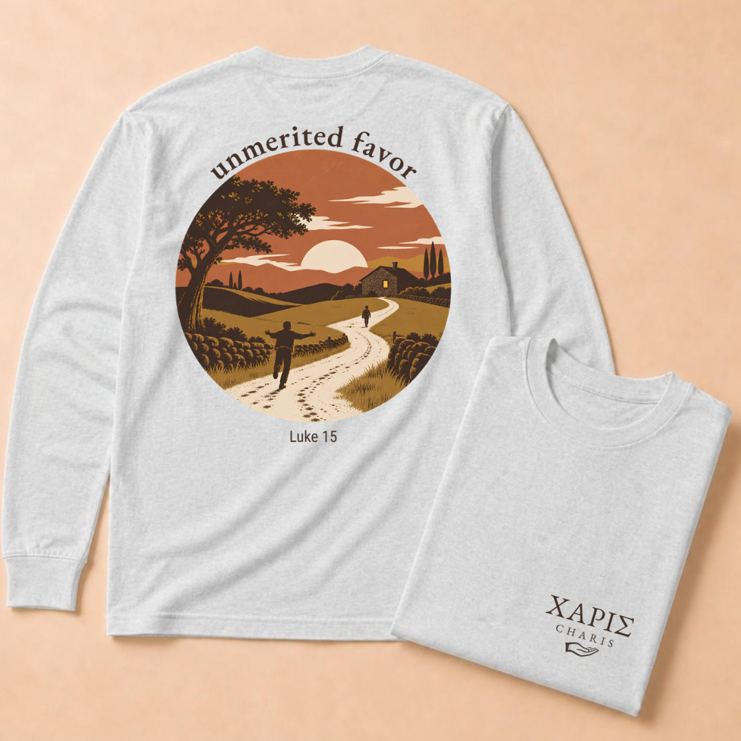 Charis: "Unmerited Favor" (Prodigal Son) Long Sleeve Tee