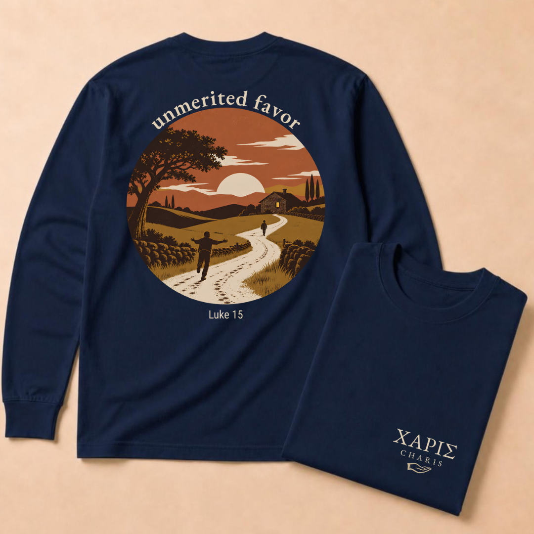Charis: "Unmerited Favor" (Prodigal Son) Long Sleeve Tee