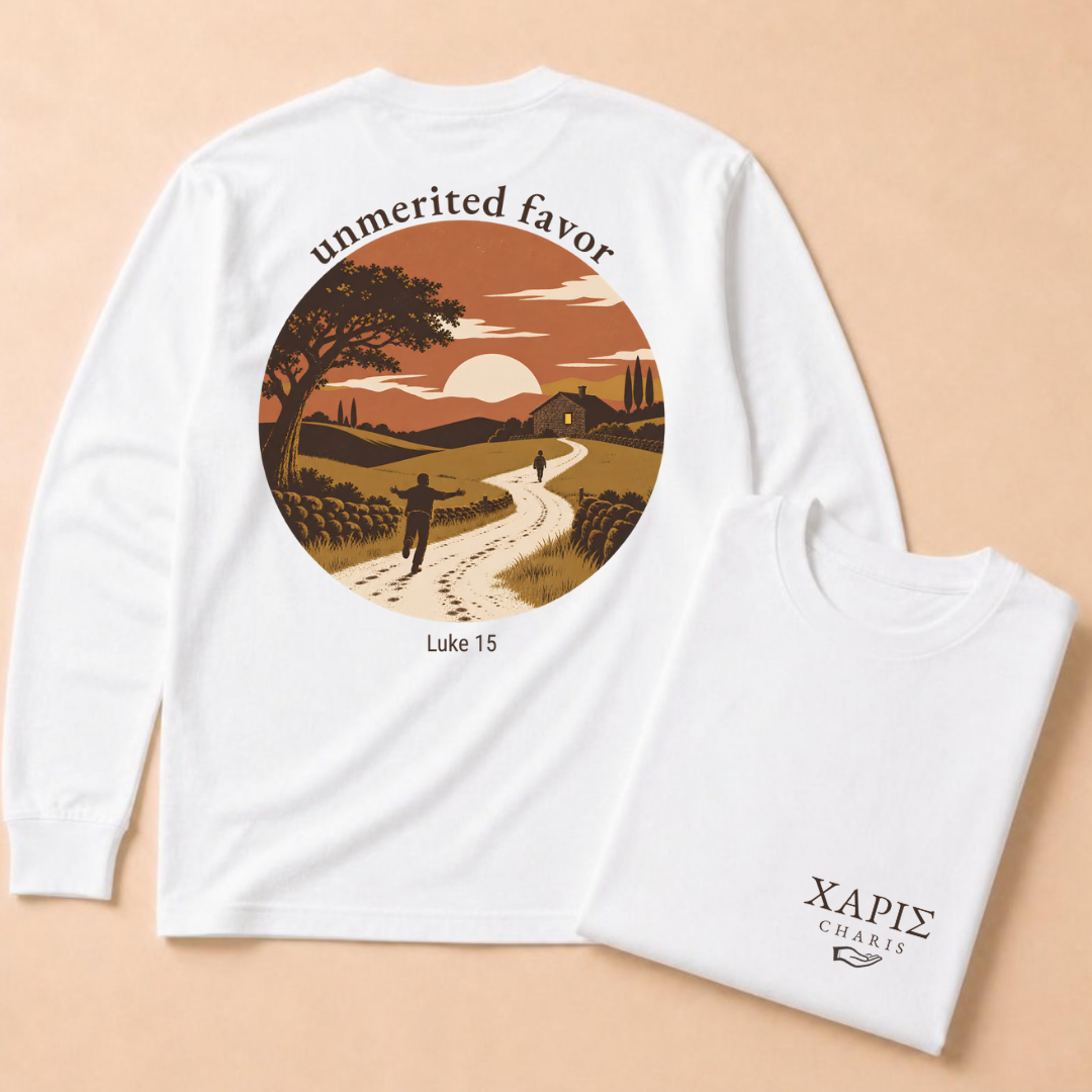 Charis: "Unmerited Favor" (Prodigal Son) Long Sleeve Tee