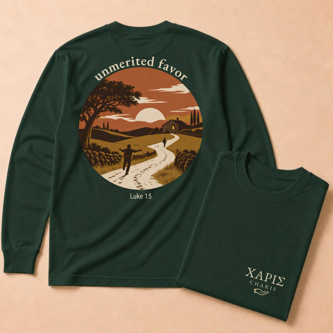Charis: "Unmerited Favor" (Prodigal Son) Long Sleeve Tee