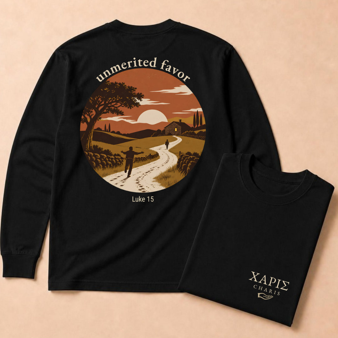 Charis: "Unmerited Favor" (Prodigal Son) Long Sleeve Tee