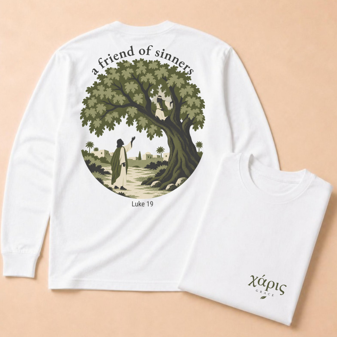Charis: "Grace" (Zacchaeus) Long Sleeve Tee