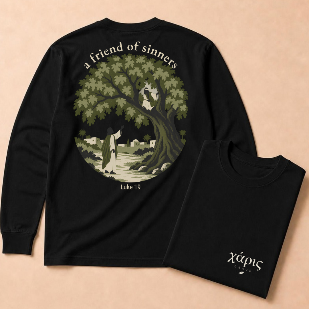Charis: "Grace" (Zacchaeus) Long Sleeve Tee