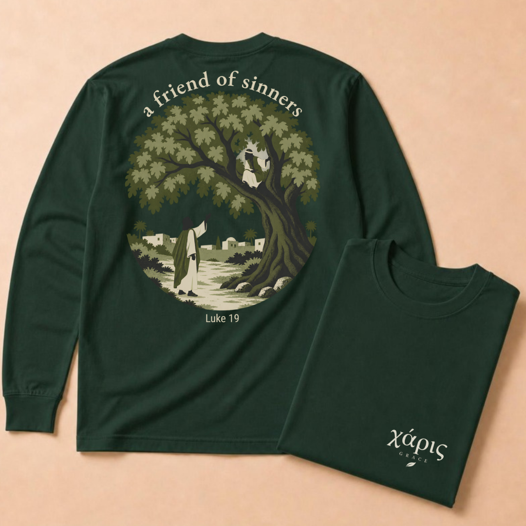 Charis: "Grace" (Zacchaeus) Long Sleeve Tee