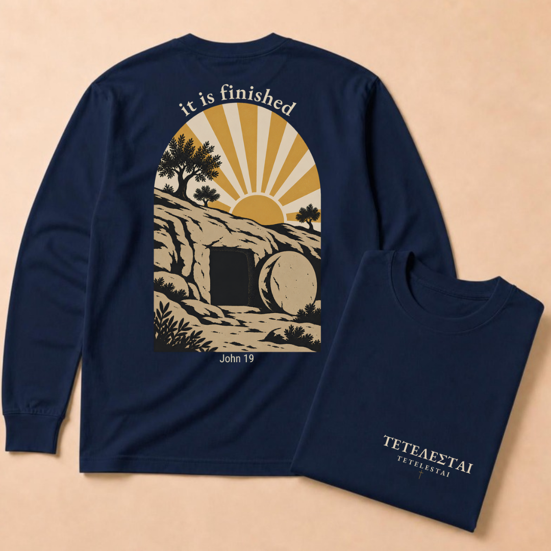 Tetelestai: "It Is Finished" Long Sleeve Tee