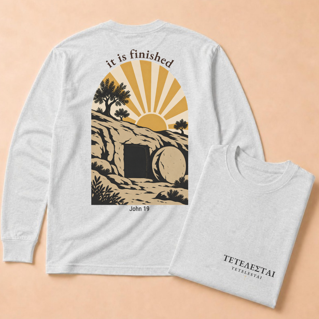 Tetelestai: "It Is Finished" Long Sleeve Tee