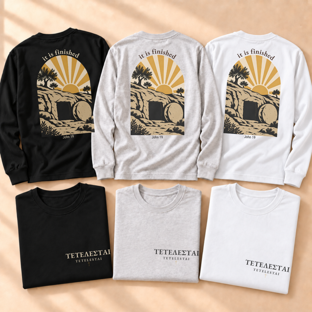 Tetelestai: "It Is Finished" Long Sleeve Tee