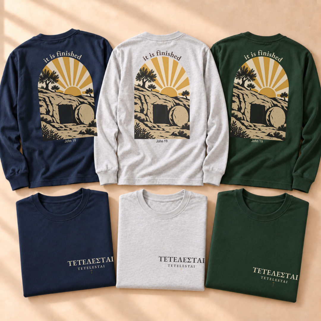 Tetelestai: "It Is Finished" Long Sleeve Tee