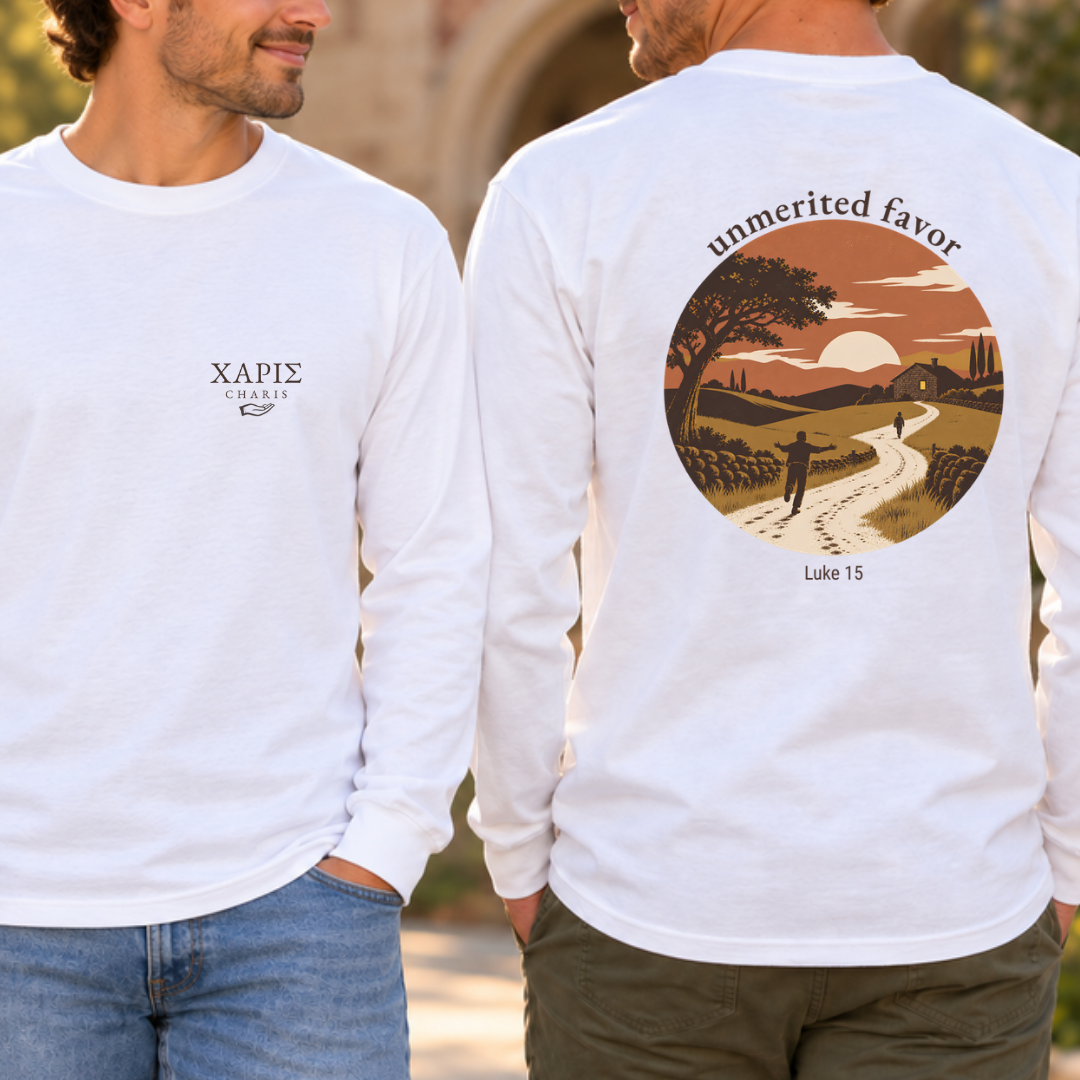 Charis: "Unmerited Favor" (Prodigal Son) Long Sleeve Tee