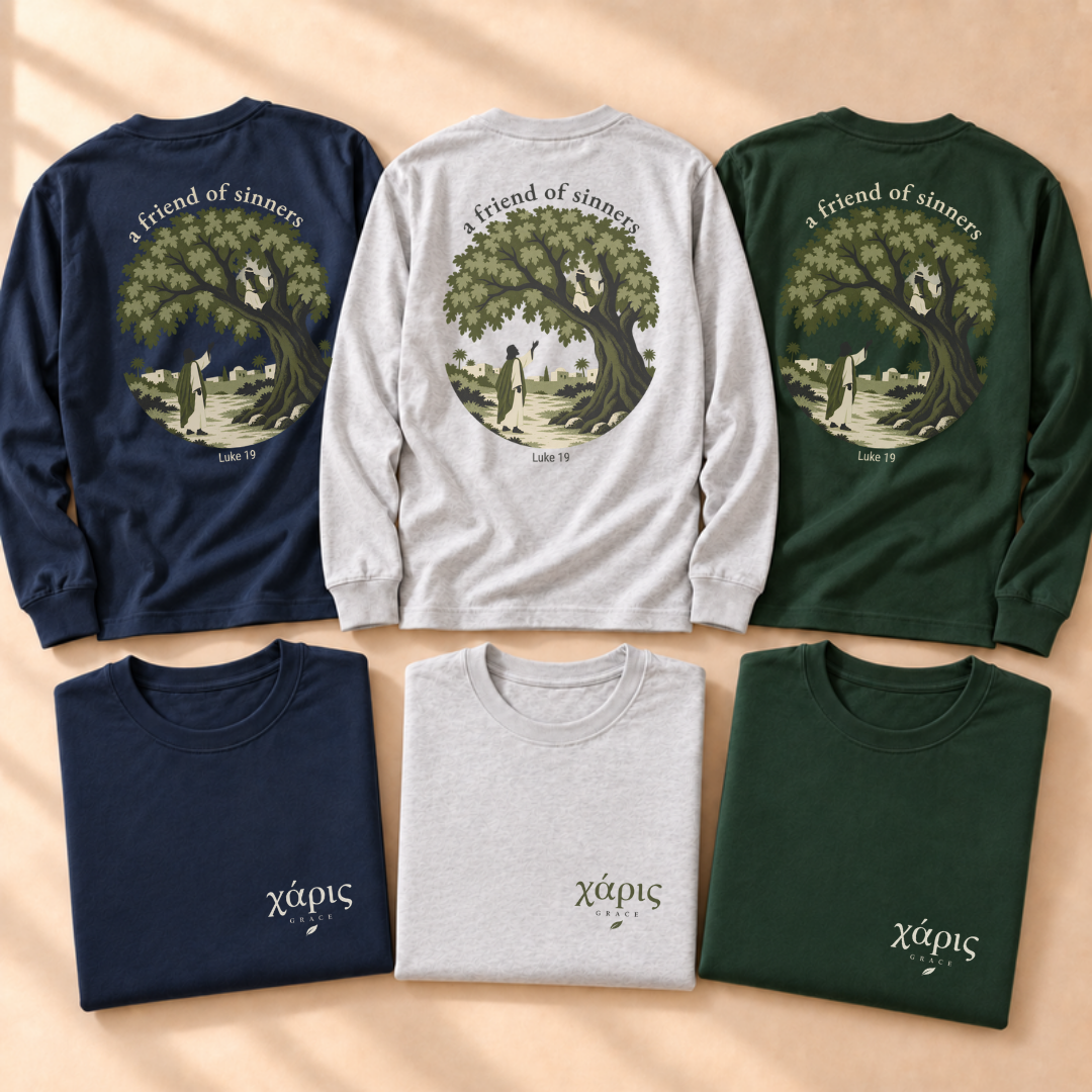 Charis: "Grace" (Zacchaeus) Long Sleeve Tee