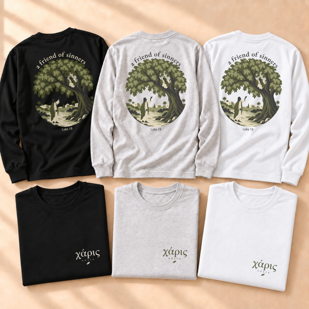 Charis: "Grace" (Zacchaeus) Long Sleeve Tee