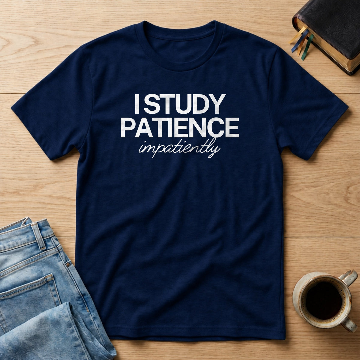 I Study Patience Impatiently Tee