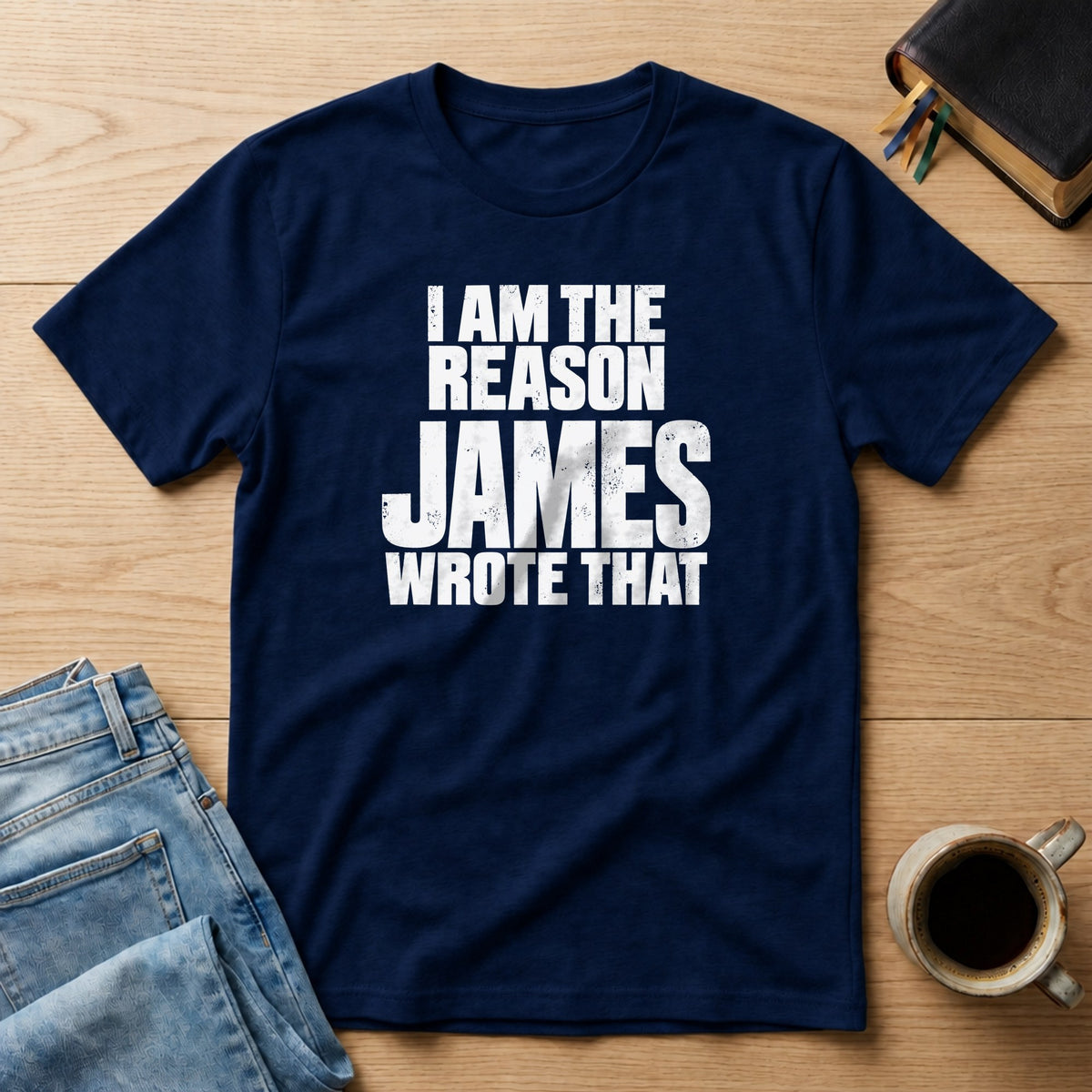 I Am the Reason James Wrote That Comfort Colors 1717 tee in True Navy