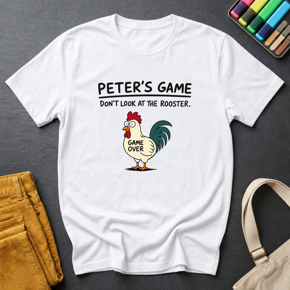 Peter's Game tee in White
