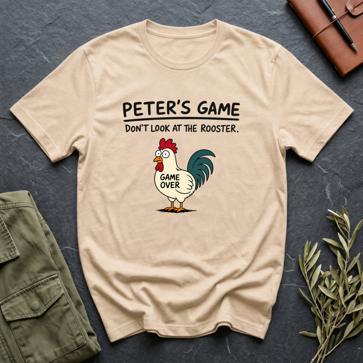 Peter's Game tee in Natural