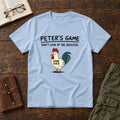 Peter's Game tee in Light Blue